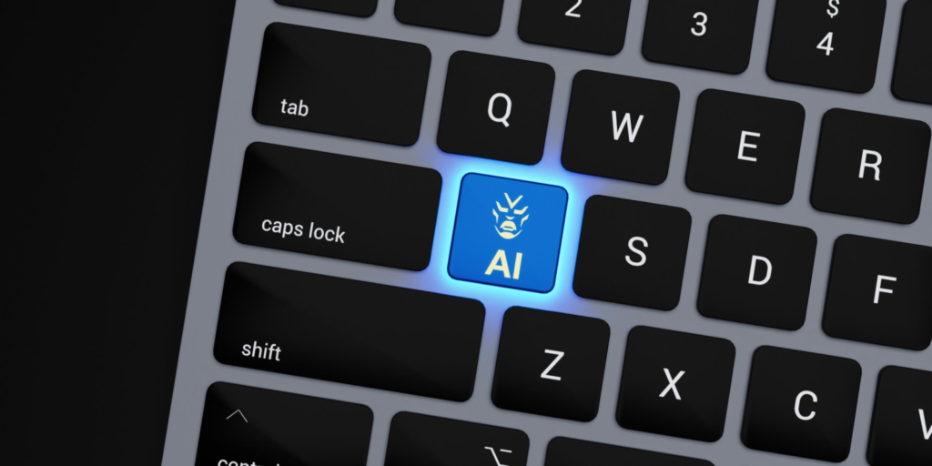 letters AI in keyboard